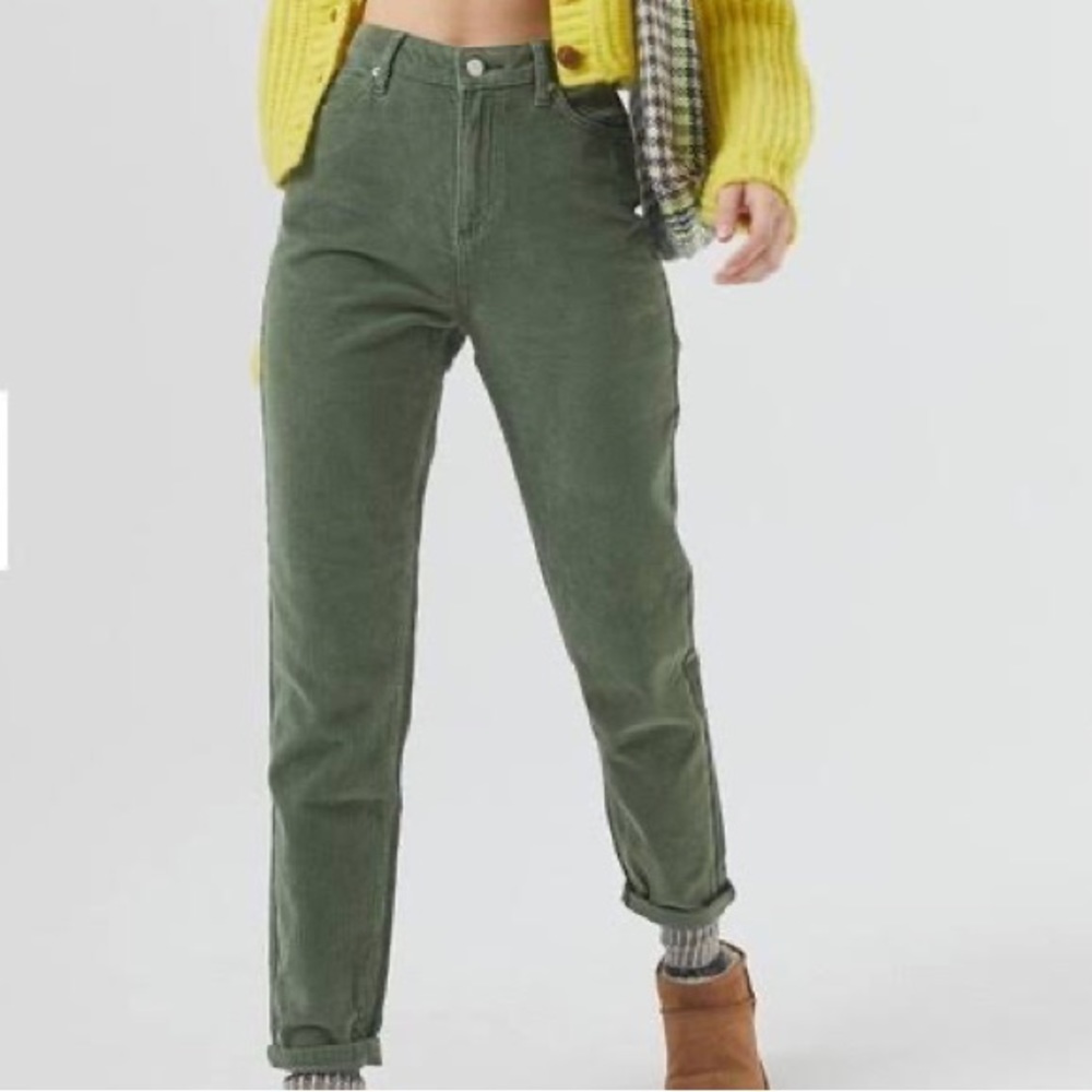 BDG - Urban Outfitters Mom High Rise Corduroy Pants - Sage - Women’s 24